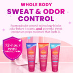 Lume Whole Body Deodorant Plus Sweat Control - Smooth Cream Tube - 72 Hour Odor And Sweat Control - Baking Soda Free. Skin Loving - 3.0 ounce (Pack of 2) (Unscented)